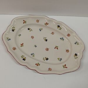 Villeroy & Boch Petit Fleur  Patterned Oval Platter 14"